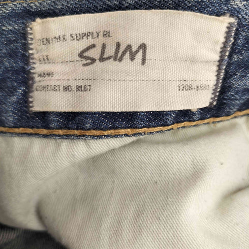 デニムアンドサプライ ラルフローレン DENIM & SUPPLY RALPH LAUREN ダメージ スキニーデニムパンツ Y2K レディース  27/32